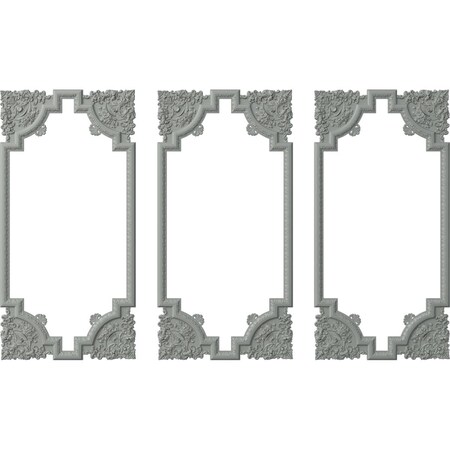 Ekena Millwork 31-in. W x 62-in. H Emery Panel Moulding Kit Triple Panel PMLKEM31X62C